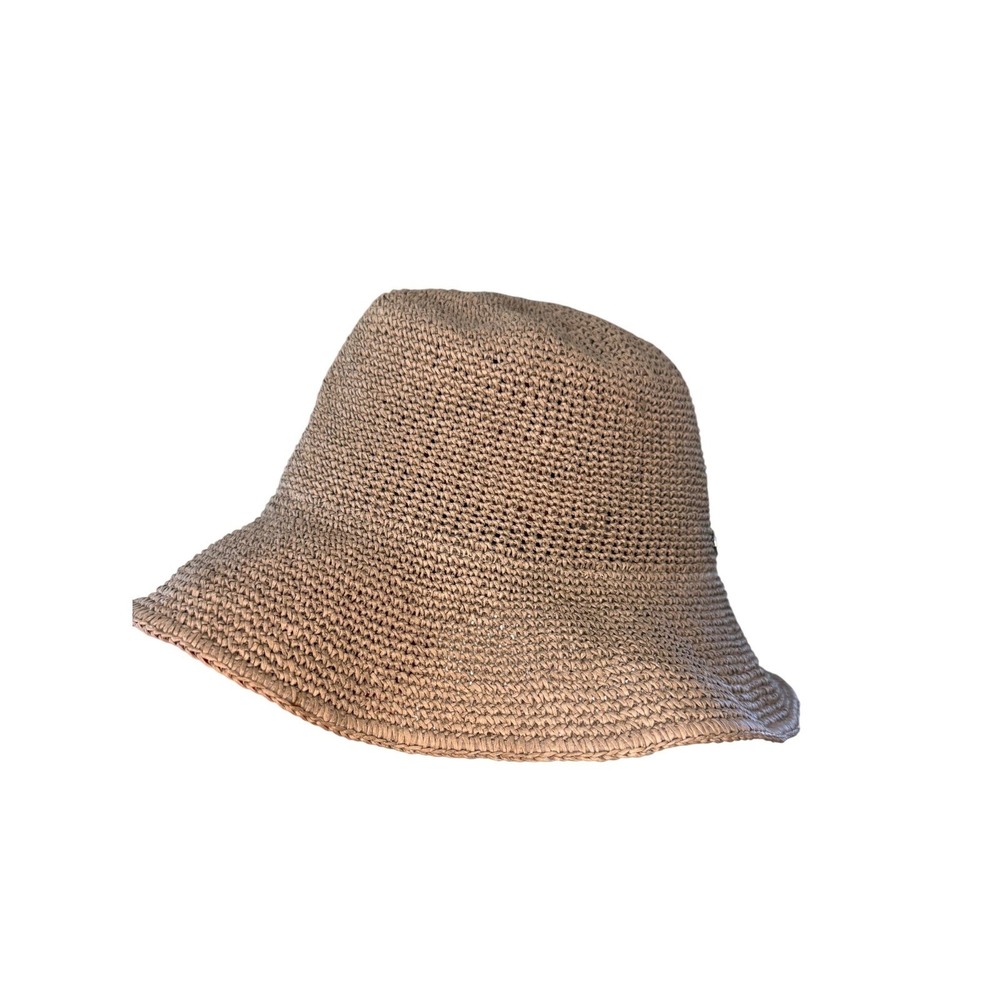 Kooringal Gray Straw Bucket Hat
